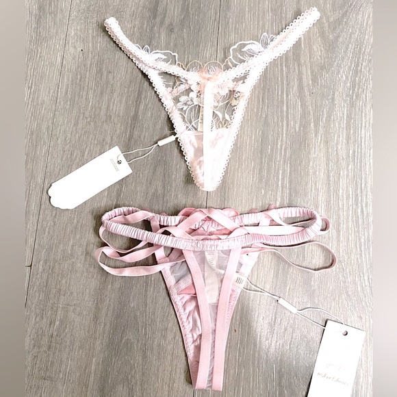 NWT Love & Lemons thongs! Bundle of 2💜 Size XXS. Includes Mae and Heart Thong - Picture 3 of 11